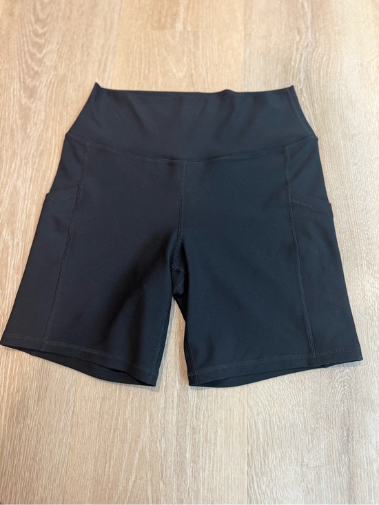 Abercrombie & Fitch Pants - Abercrombie & Fitch YPB Black High-Rise Bike Shorts with Side Pockets